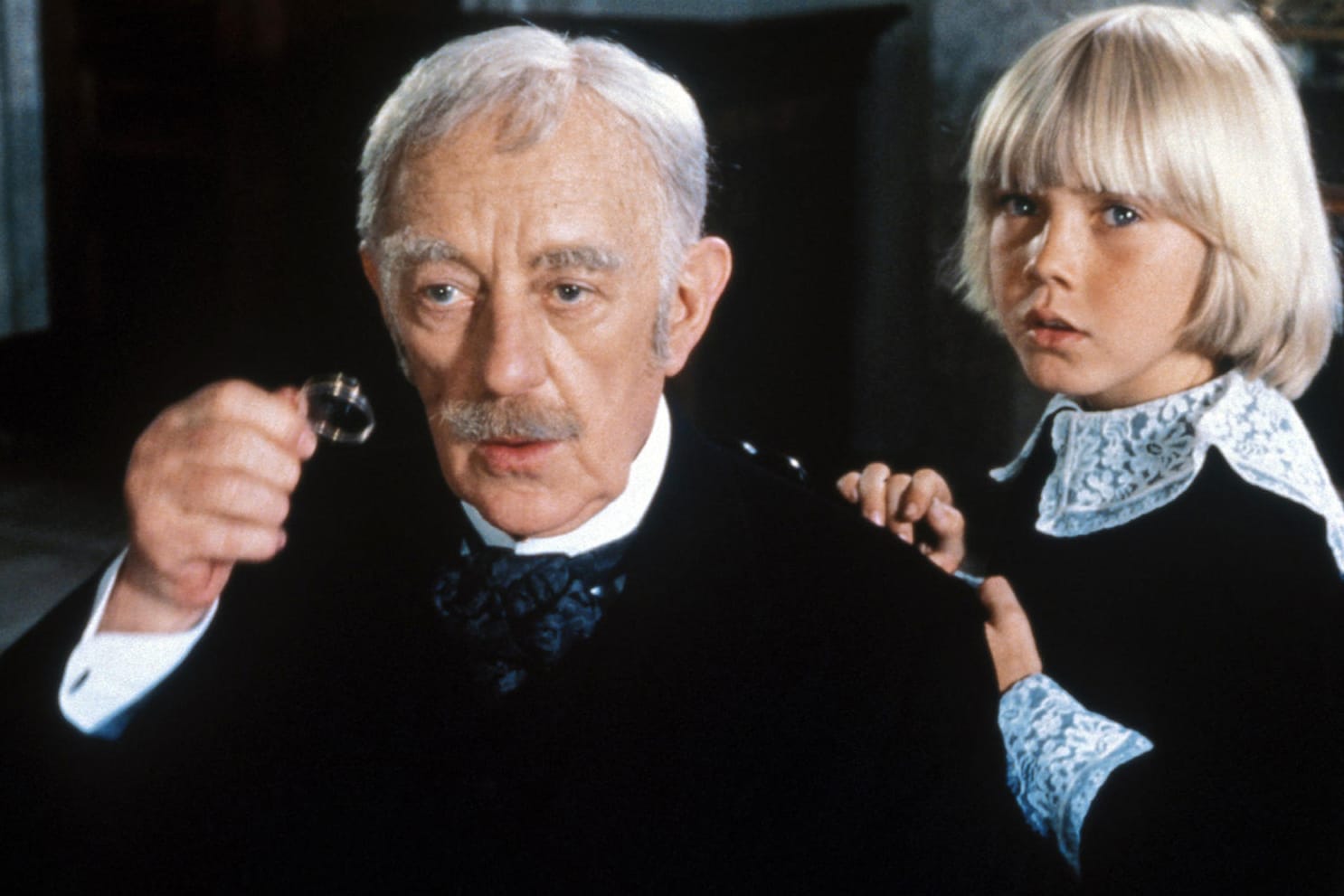 "Der kleine Lord": Sir Alec Guinness und Rick Schroder ind ihren Rollen Earl of Dorincourt und Lord Fauntleroy.