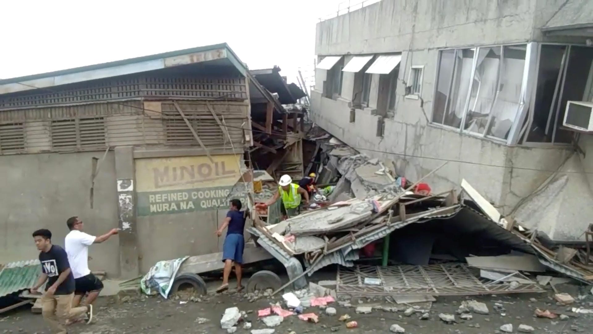 Aufnahmen aus Padada auf der Insel Mindanao: Es ist bereits das zweite Erdbeben in wenigen Monaten auf den Philippinen.