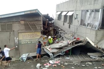 Aufnahmen aus Padada auf der Insel Mindanao: Es ist bereits das zweite Erdbeben in wenigen Monaten auf den Philippinen.
