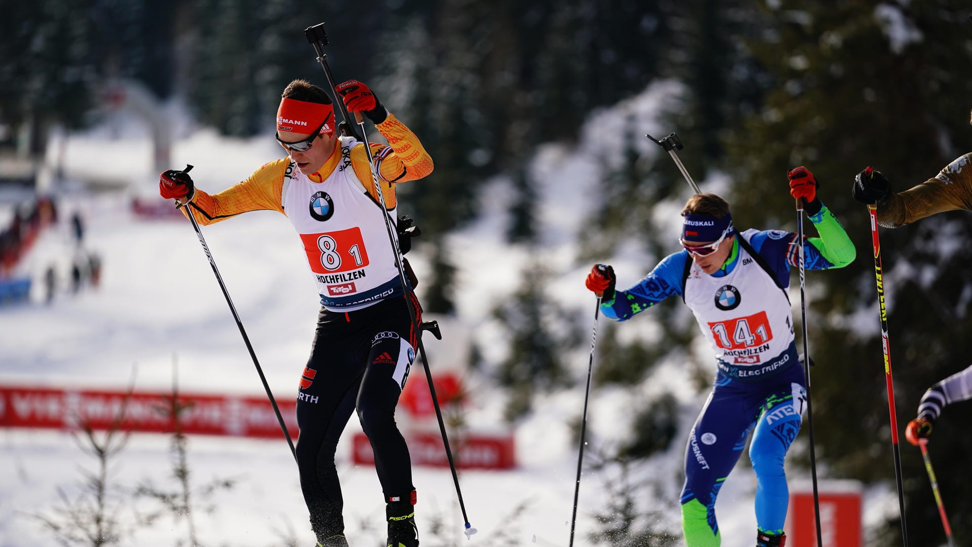 Lieferten sich mit den Norwegern ein packendes Duell: Philipp Horn und seine Staffel.