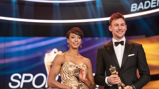 Malaika Mihambo und Niklas Kaul bei der Gala "Sportler des Jahres". Malaika Mihambo und Niklas Kaul bei der Gala "Sportler des Jahres".