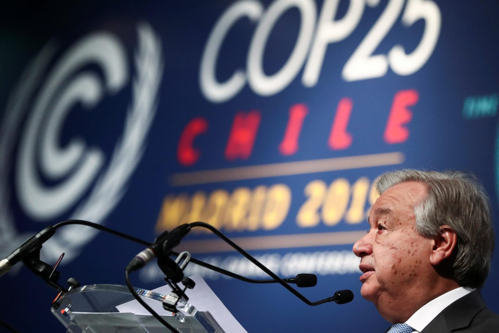 Antonio Guterres: Der UN-Generalsekretär spricht beim Klimagipfel in Madrid – die Erwartungen waren hoch.