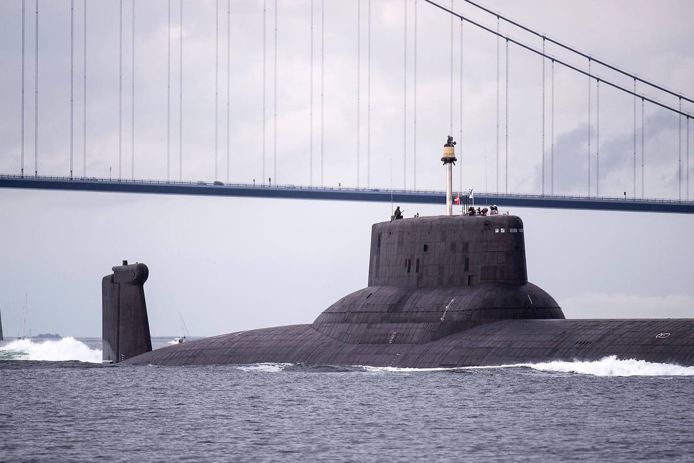 Die Dmitrij Donskoj bei der Durchfahrt dänischer Gewässer: Im Oktober wurden vor Norwegen zehn russische U-Boote gleichzeitig gesichtet. (Archivfoto)