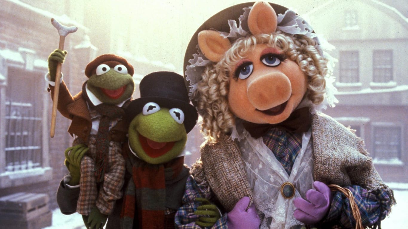 "Die Muppets": Kermit und Miss Piggy sind auch in Weihnachtsstimmung.