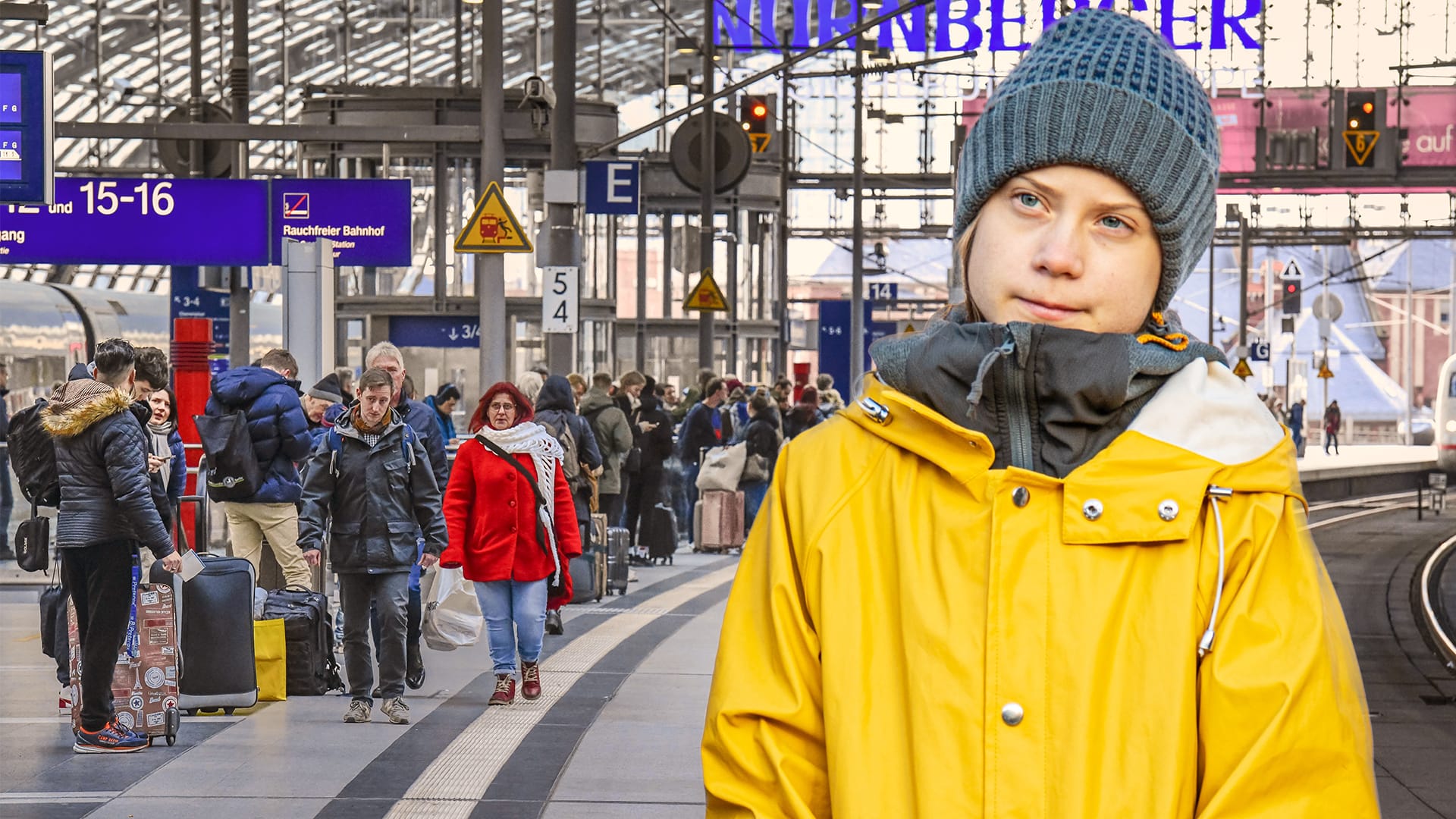 Nach der Thunberg-Debatte: Gerade einmal 74,9 Prozent der Fernzüge der Bahn waren 2018 pünktlich. Eine Disziplin, in der die Deutsche Bahn besser werden muss, um mehr Leute aus dem Auto auf die Schiene zu bekommen.