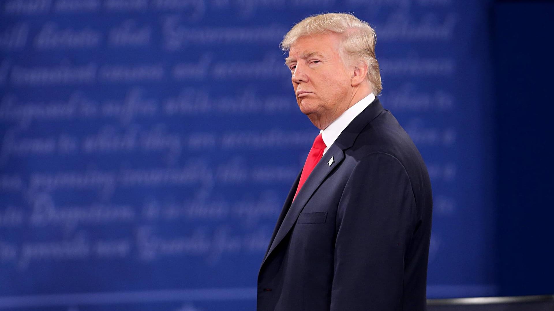 Donald Trump beim Bei der Debatte der Präsidentschaftskandidaten 2016: Damals sahen Beobachter Hillary Clinton vorne. Donald Trump beim Bei der Debatte der Präsidentschaftskandidaten 2016: Damals sahen Beobachter Hillary Clinton vorne.