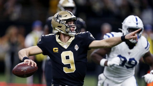 Drew Brees von den New Orleans Saints stellte einen neuen Touchdown-Rekord auf.