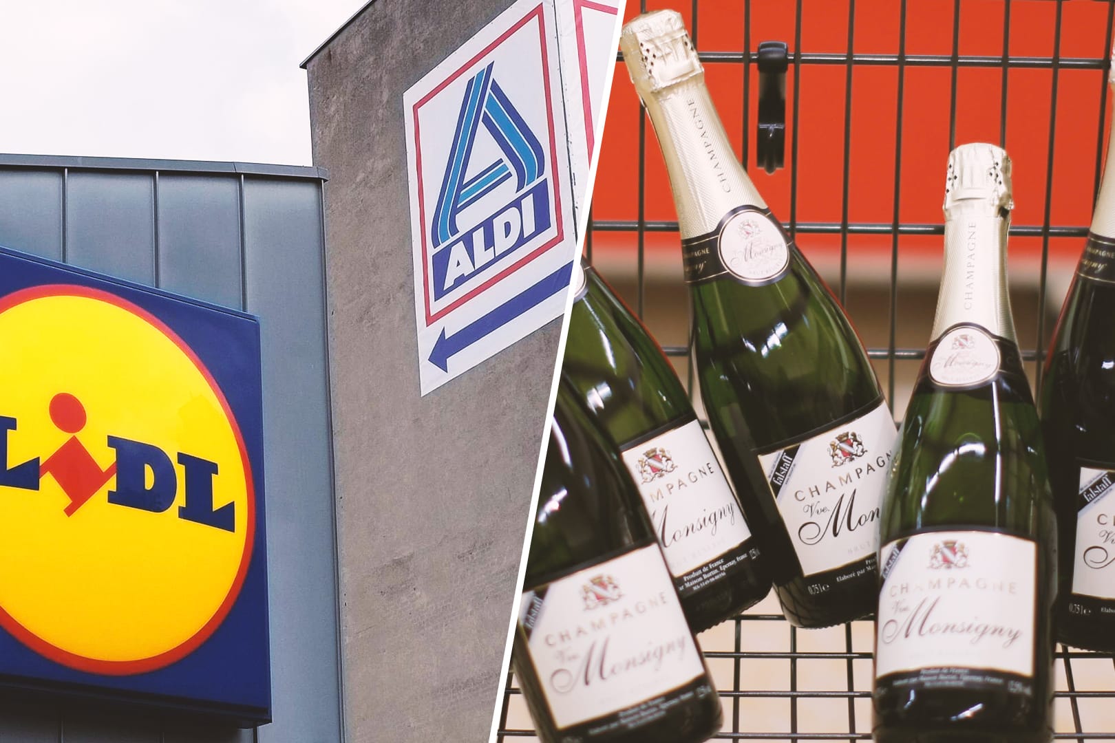 Discounter und Champagner: Luxusartikel aus dem Discounter kommen bei den Verbrauchern nicht all zu gut an. Discounter und Champagner: Luxusartikel aus dem Discounter kommen bei den Verbrauchern nicht all zu gut an.