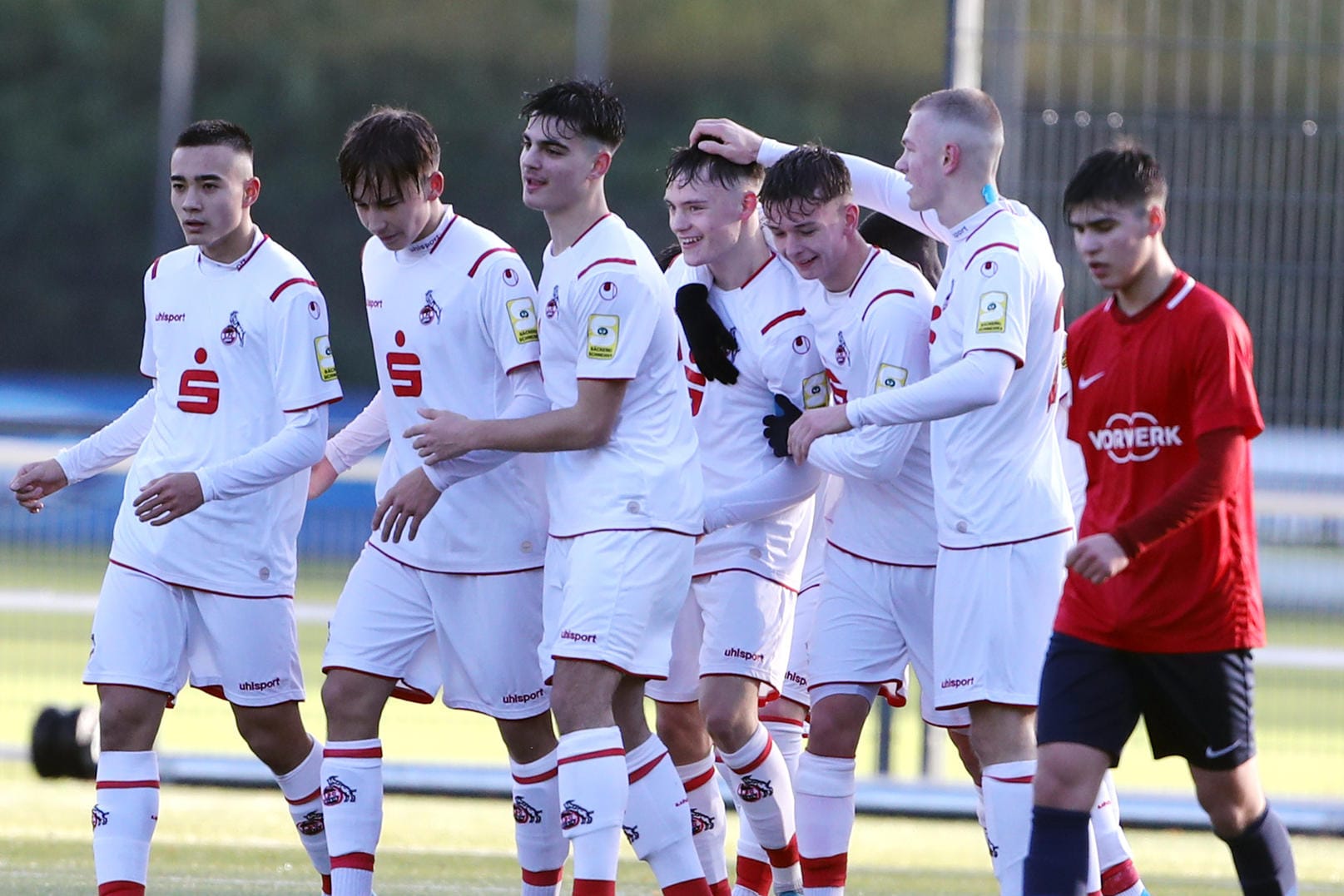 Kölner U17-Spieler jubeln nach einem Tor gegen den Wuppertaler SV: Die jungen Kölner sind derzeit sehr erfolgreich.