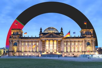 Bundestag mit Dreiviertel-Mehrheit für die Union: So wäre die Mandatsverteilung umgerechnet auf die Erststimmenergebnisse der Wahl 2017.