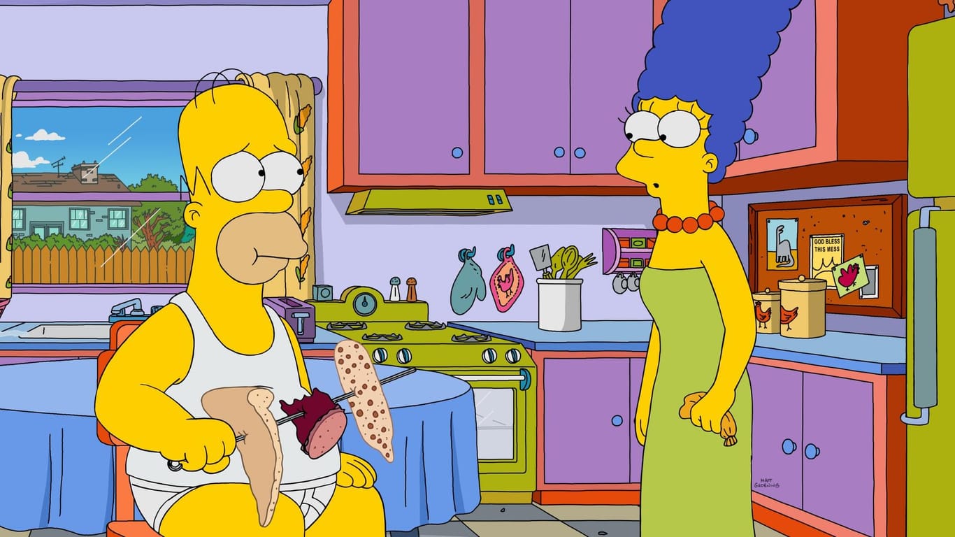 Homer Simpson und seine Frau Marge: Die gelben Helden aus Springfield feiern Geburtstag.