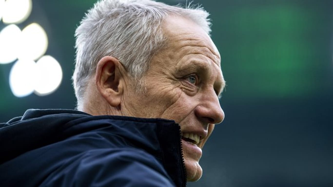 Freut sich auf das Wiedersehen mit Hansi Flick: Freiburg-Coach Christian Streich.