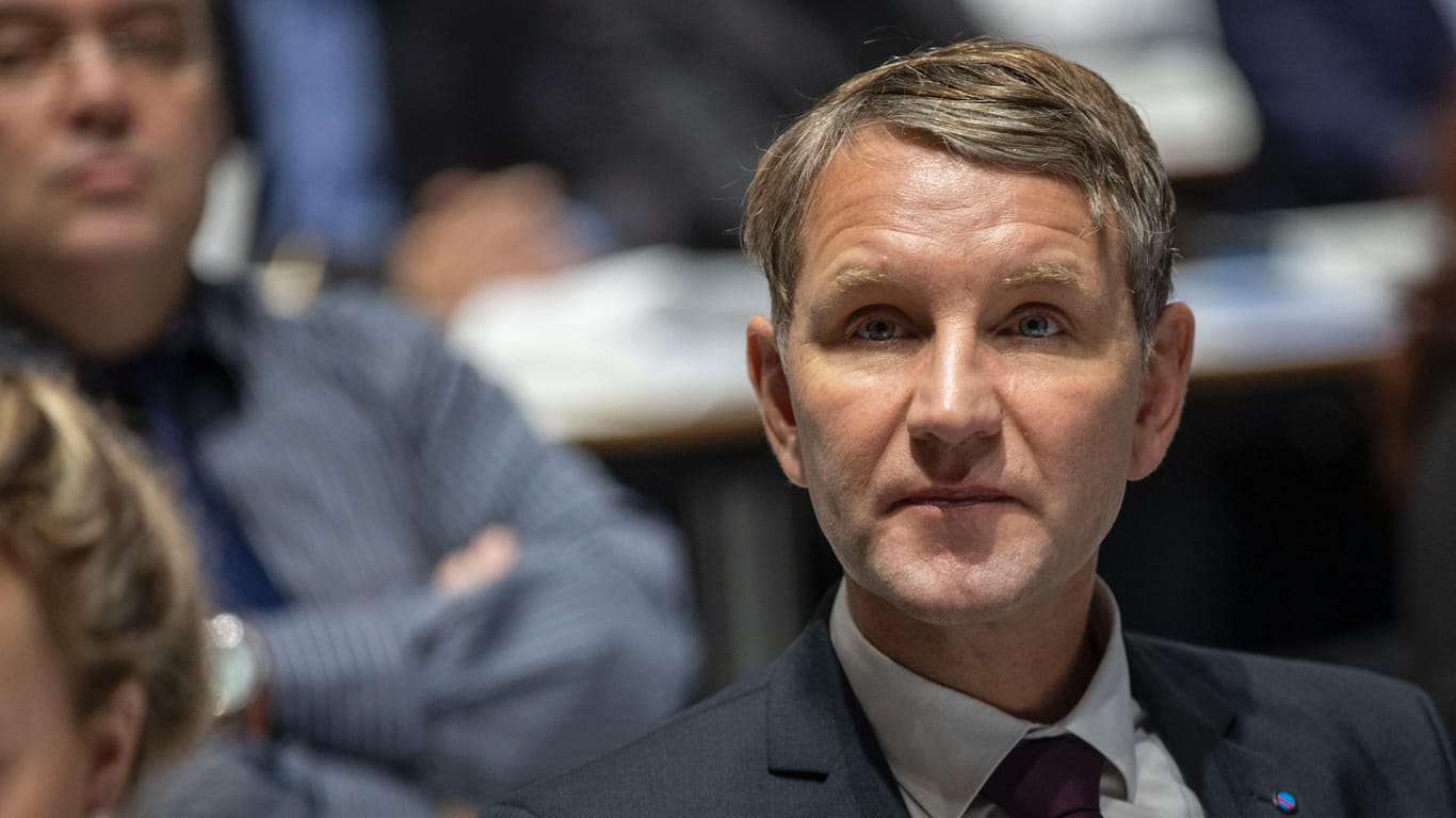 Björn Höcke beim AfD-Parteitag in Braunschweig: Sein rechtsnationaler "Flügel" ist ein wesentlicher Grund, weshalb die AfD vom Verfassungsschutz als Prüffall eingestuft wird.