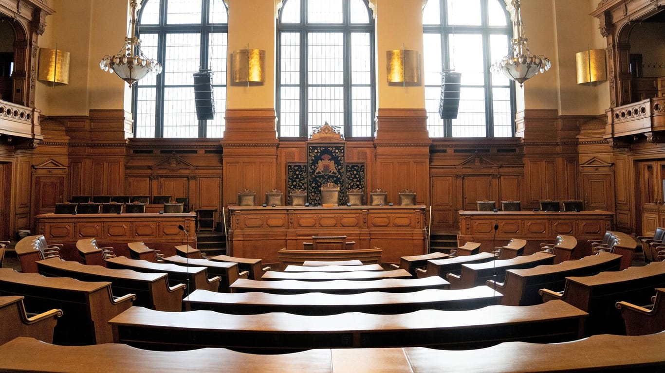 Plenarsaal der Hamburger Bürgerschaft: Am 23. Februar 2020 wird das Hamburger Landesparlament neu gewählt. (Symbolbild)