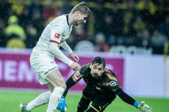 Machte mit Leipzig durch das 3:3 in Dortmund einen großen Schritt Richtung Herbstmeisterschaft: RB-Doppeltorschütze Timo Werner (l).