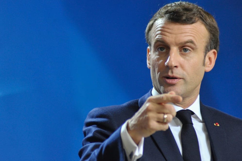Emmanuel Macron: Frankreichs Präsident wird von den Gewerkschaften unter Druck gesetzt.