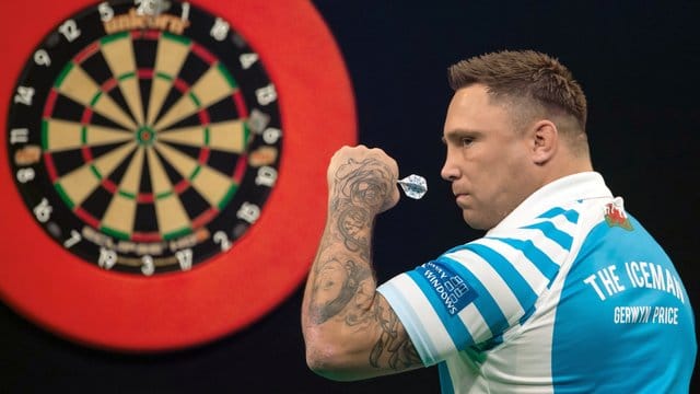 Startet selbstbewusst in die Darts-WM: Gerwyn Price.