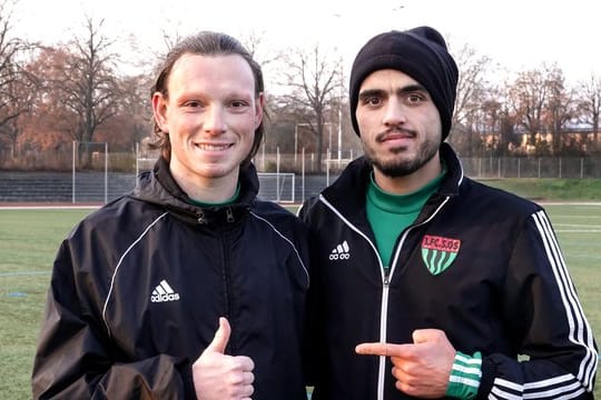 Mehr als nur Teamkollegen: Christian Köppel (l) und Mohamad Awata.