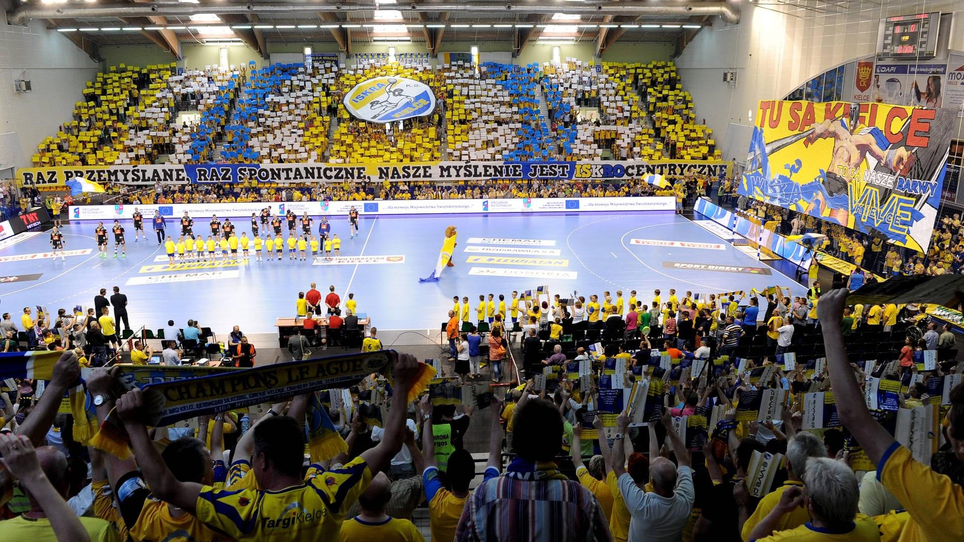 Vive Kielce: Stimmung beim Heimspiel in der Hala Legionow.