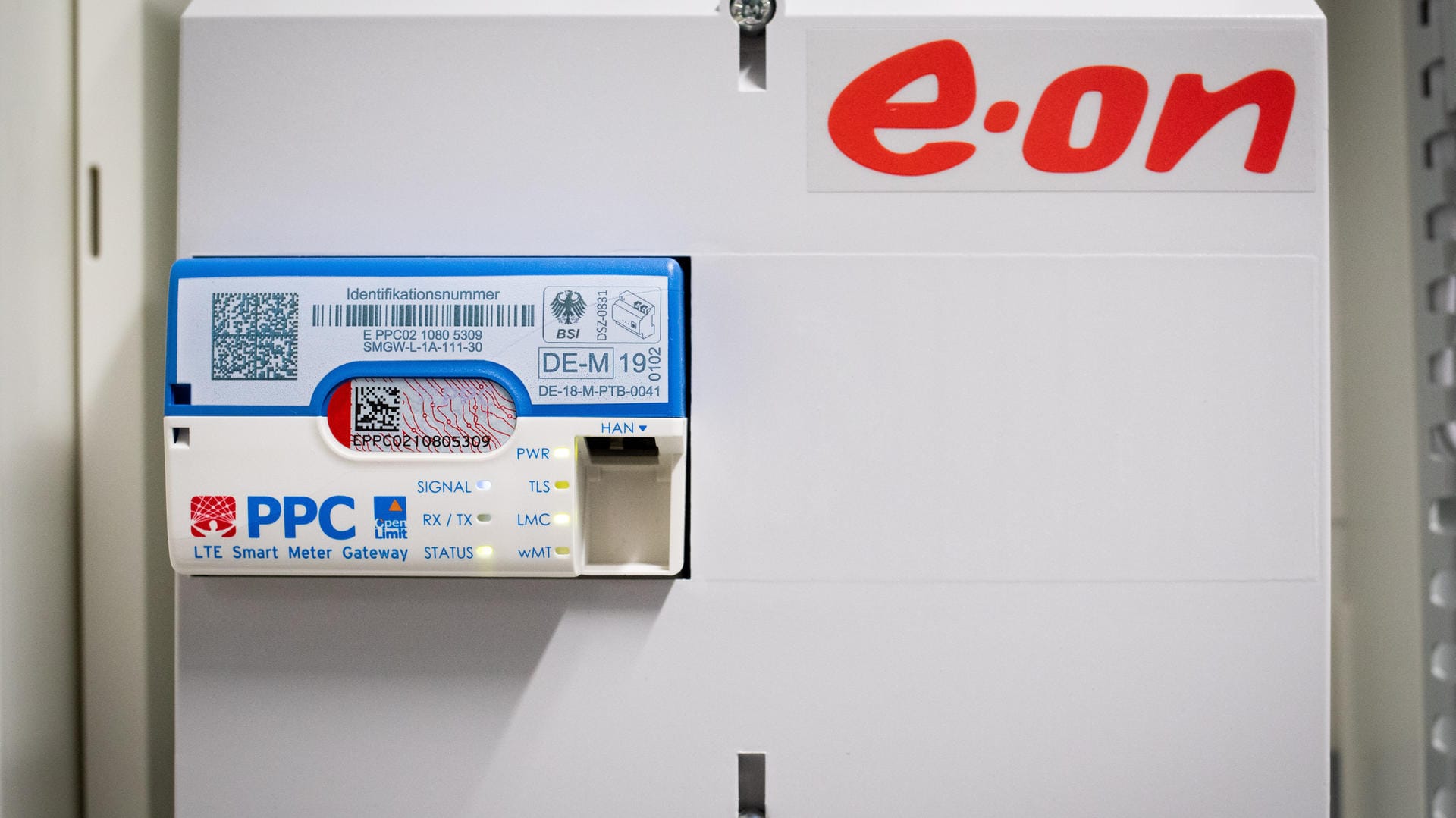 Ein LTE-Smart-Meter-Gateway des Energieversorgers Eon: Sobald das BSI 2020 eine sogenannte Markterklärung veröffentlicht, kann der Pflichteinbau starten.