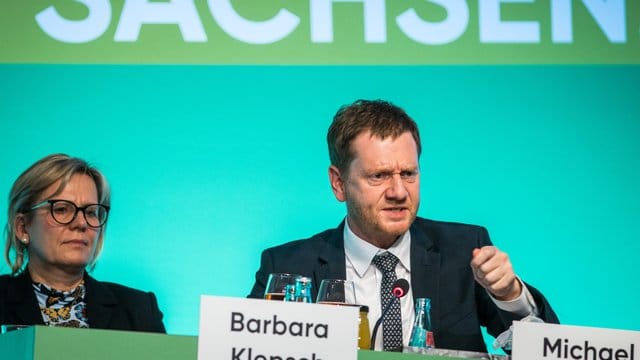 Koalition von Ministerpräsident Kretschmer (CDU) steht. Koalition von Ministerpräsident Kretschmer (CDU) steht.