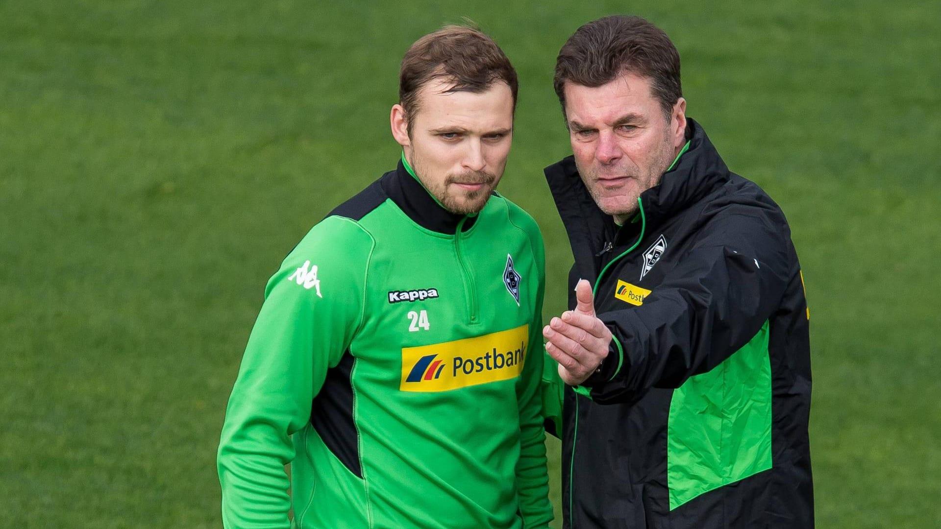 Unter Trainer Dieter Hecking (r.) fand sich Tony Jantschke nur selten in der Startelf wieder.