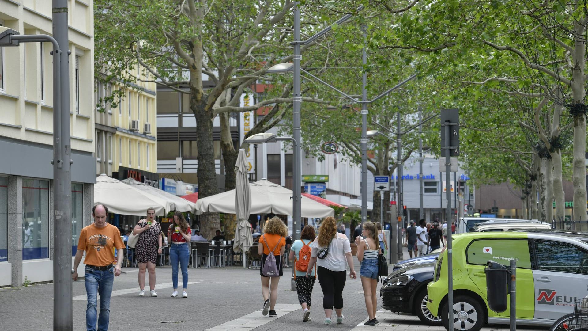 Innenstadt in Wolfsburg (Symbolbild): Immer wieder gibt es mitten in der Stadt Auffahr- und Abbiegeunfälle.