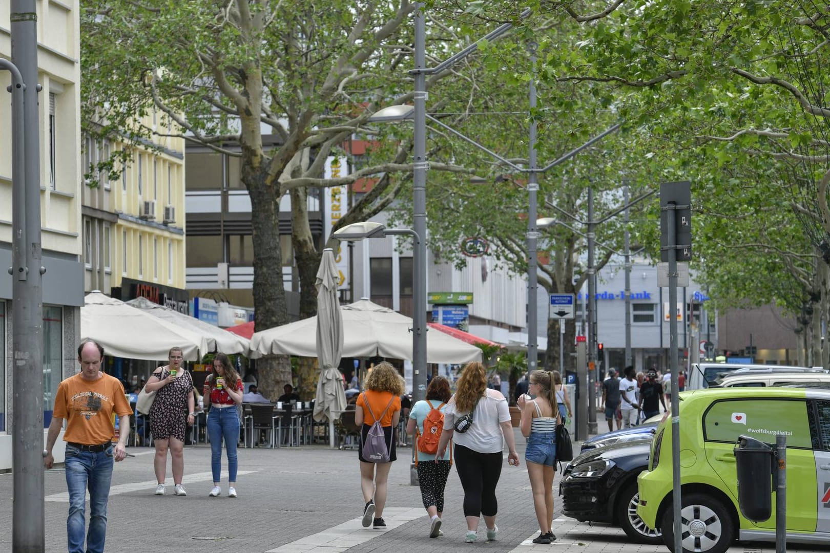 Innenstadt in Wolfsburg (Symbolbild): Immer wieder gibt es mitten in der Stadt Auffahr- und Abbiegeunfälle.