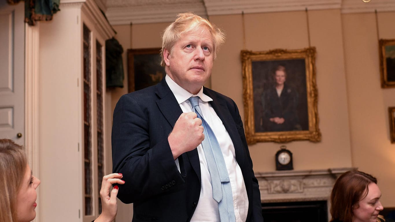 Boris Johnson in der Wahlnacht im Moment seines Triumphes: Ab sofort muss er um die Zukunft des Vereinigten Königreichs kämpfen.