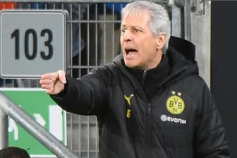 Frustriert: BVB-Trainer Lucien Favre im Spiel gegen die TSG Hoffenheim.