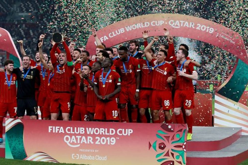 Liverpools Spieler feiern den Gewinn der Club-WM.