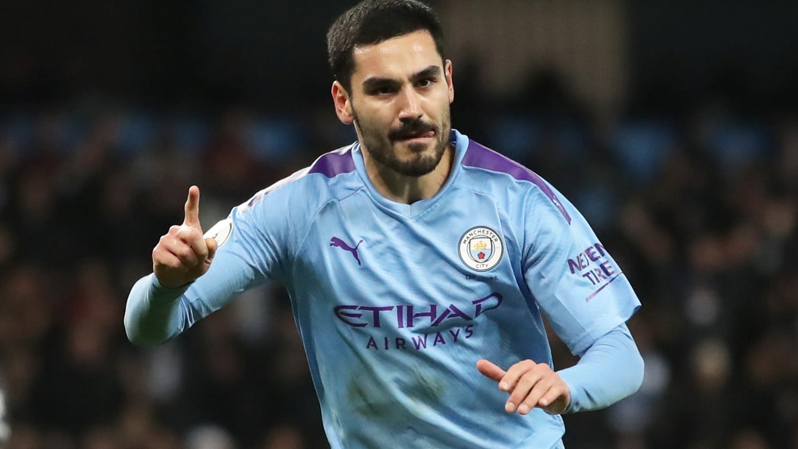 Maßgeblich am Sieg beteiligt: llkay Gündogan jubelt gegen Leicester City. Maßgeblich am Sieg beteiligt: llkay Gündogan jubelt gegen Leicester City.