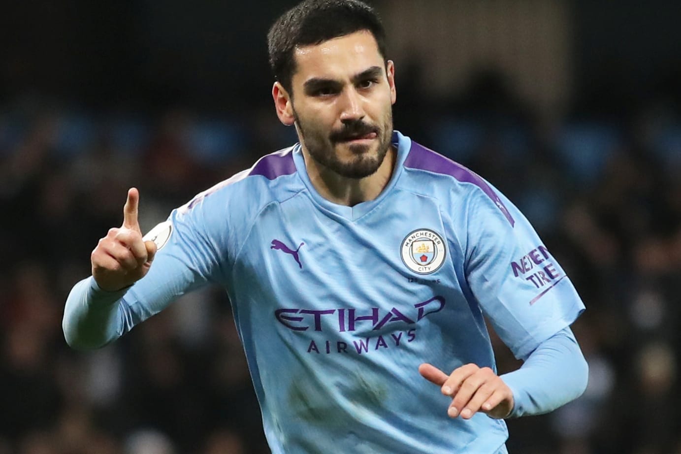 Maßgeblich am Sieg beteiligt: llkay Gündogan jubelt gegen Leicester City.