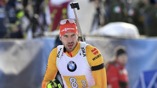 Arnd Peiffer kam beim Massenstartrennen in Frankreich als Siebter ins Ziel.