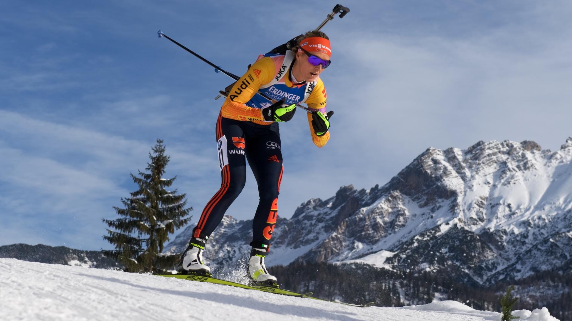 Belegt beim Massenstart in le Grand-Bornand den fünften Platz: Denise Herrmann.