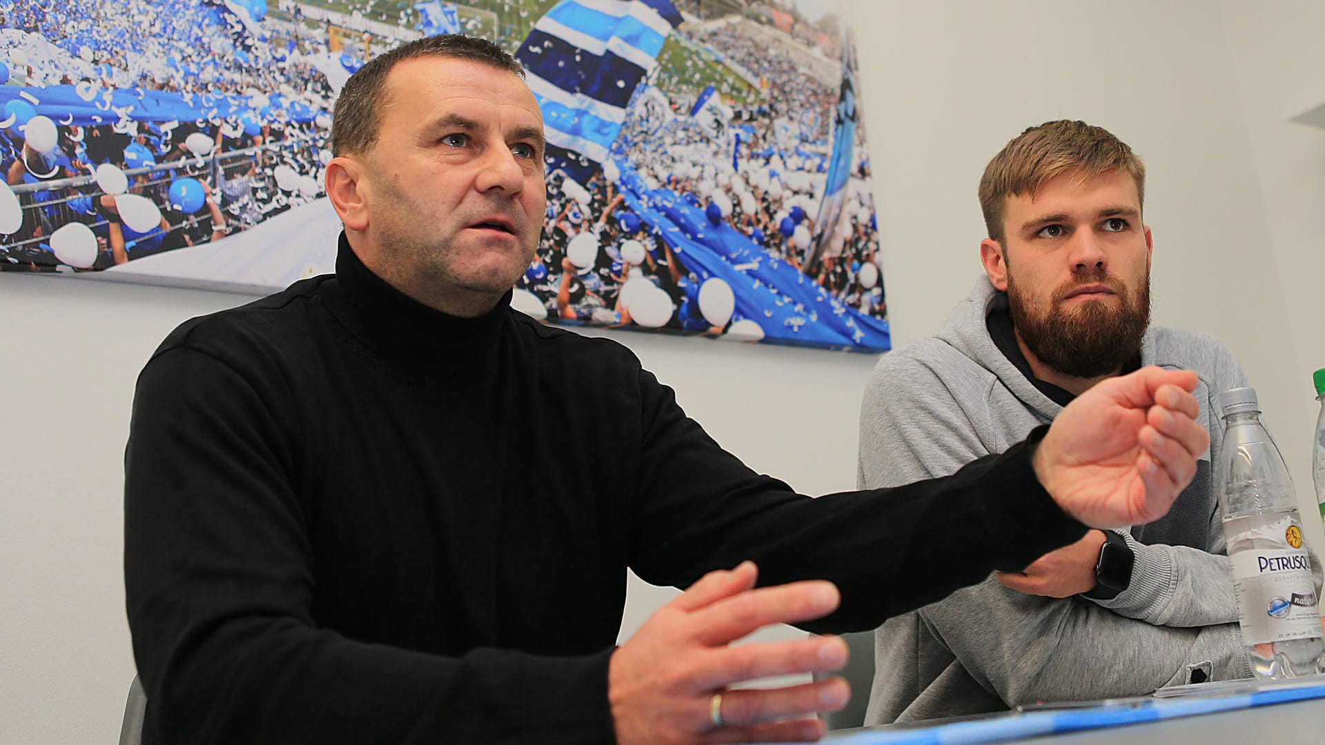 NLZ-Leiter Manfred Paula (l.) und Qualitätsmanager Wolfgang Bals (r.) erklären ihre Philosophie.