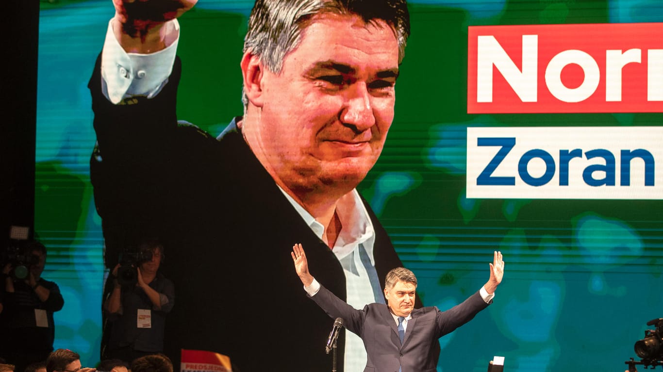 Wahl in Kroatien: Zoran Milanovic, Präsidentschaftskandidat der Sozialdemokratischen Partei (SDP) von Kroatien.