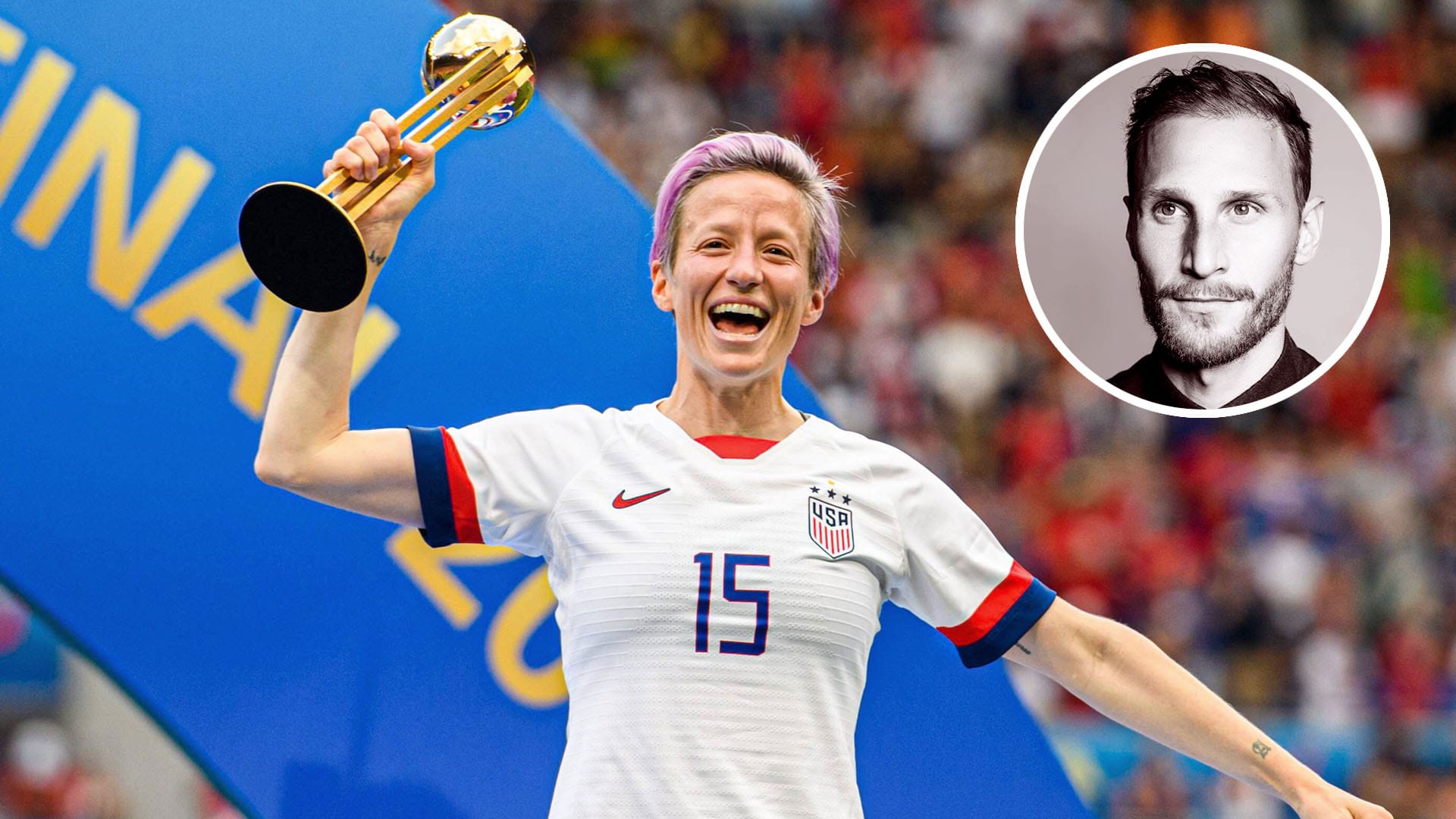 Benedikt Höwedes (r.) wünscht sich mehr politisch engagierte deutsche Sportler: als Vorbild dient ihm die US-Amerikanerin Megan Rapinoe (Bild).