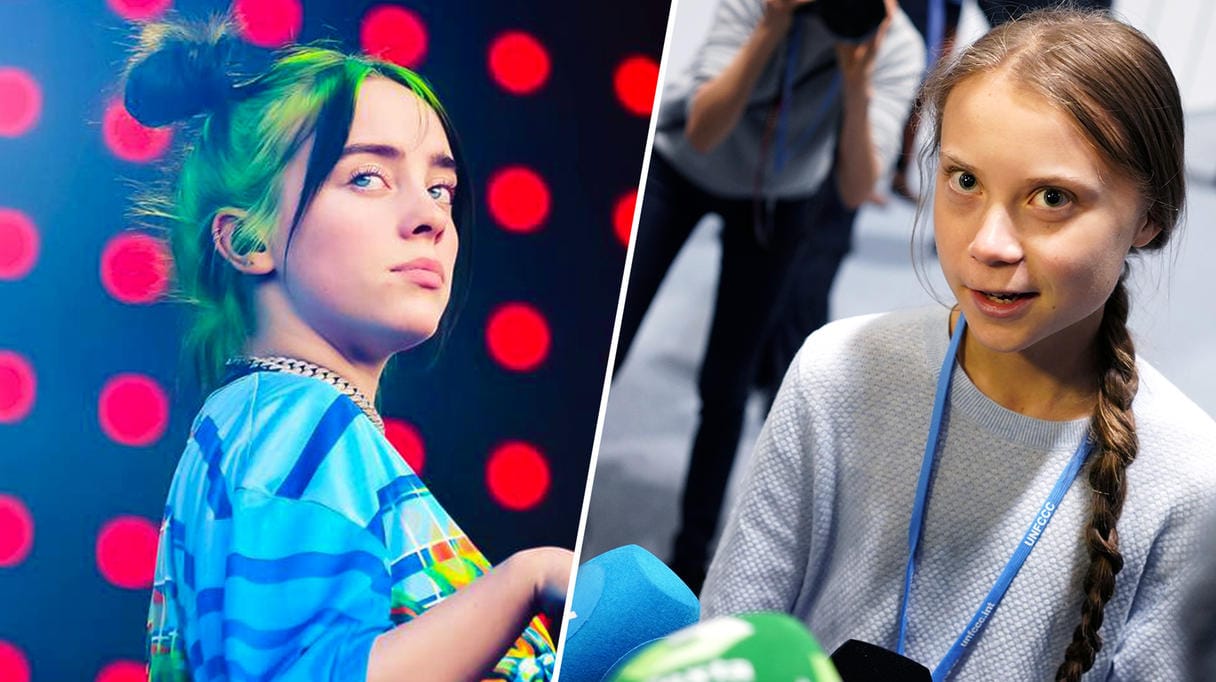 Billie Eilish und Greta Thunberg: Der Popstar und die Klimaaktivistin wurden 2019 zu Erlöserfiguren.