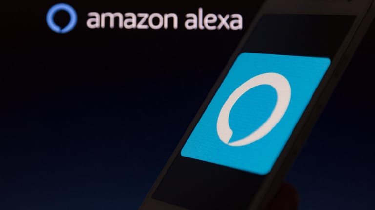 December 18, 2019, Asuncion, Paraguay: Illustration photo - Logo icon of Amazon Alexa app, a cloud-based voice service,