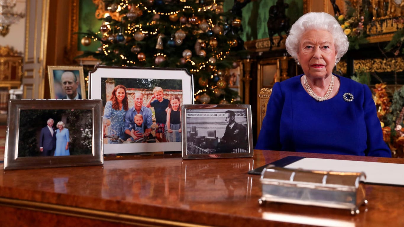 Tradition am 1. Weihnachtsfeiertag: die Queen bei ihrer Weihnachtsansprache.