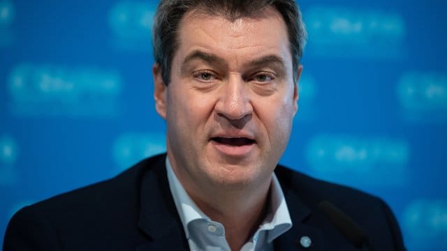 Bayerns-Ministerpräsident Markus Söder nach einer CSU-Vorstandssitzung in München. Bayerns-Ministerpräsident Markus Söder nach einer CSU-Vorstandssitzung in München.