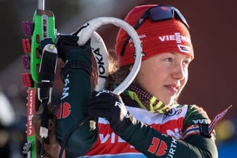 Laura Dahlmeier geht mit Erik Lesser beim Biathlon-Event auf Schalke an den Start.