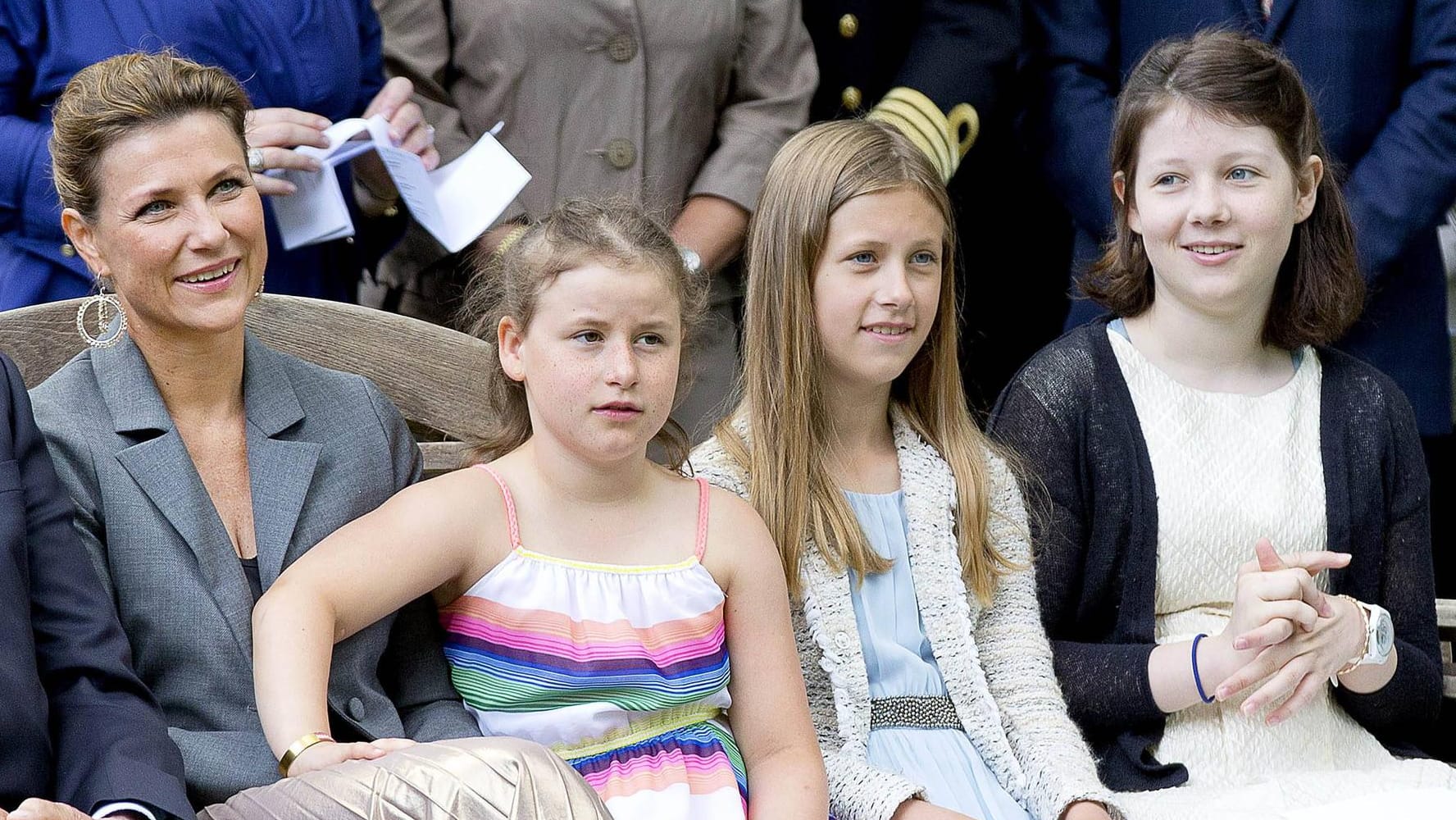 Prinzessin Märtha Louise mit ihren Töchtern Maud Angelica, Leah Isadora und Emma Tallulah.