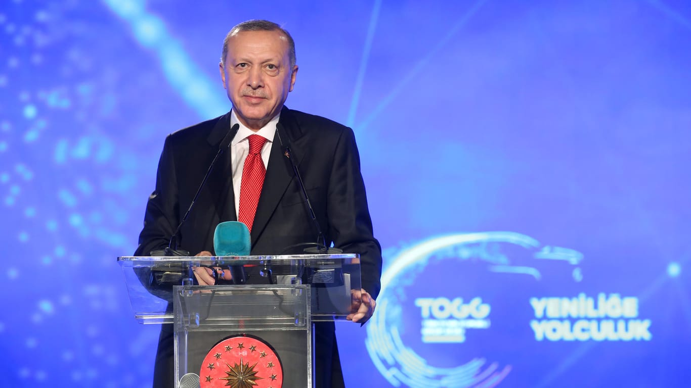 Erdogan: Der Bau eines eigenen türkischen Elektroautos ist ein langjähriges Ziel von Erdogan und seiner regierenden Partei AKP.