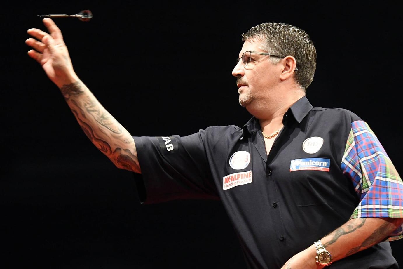 Gary Anderson: Der Schotte muss bei der Darts-WM die Heimreise antreten.