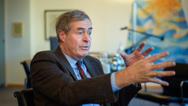 Ingo Kramer, Präsident der Bundesvereinigung der Deutschen Arbeitgeberverbände, während eines Interviews. Ingo Kramer, Präsident der Bundesvereinigung der Deutschen Arbeitgeberverbände, während eines Interviews.