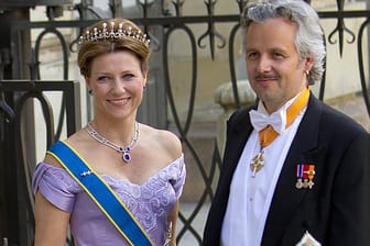 Prinzessin Märtha Louise und Ari Behn 2013 bei der Hochzeit von Prinzessin Madeleine und Christopher O'Neill.