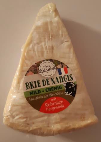 Weichkäse: Der Hersteller ruft das Produkt "Meine Käserei Brie de Nangis, französischer Weichkäse mit Rohmilch hergestellt, ca. 100g" zurück.