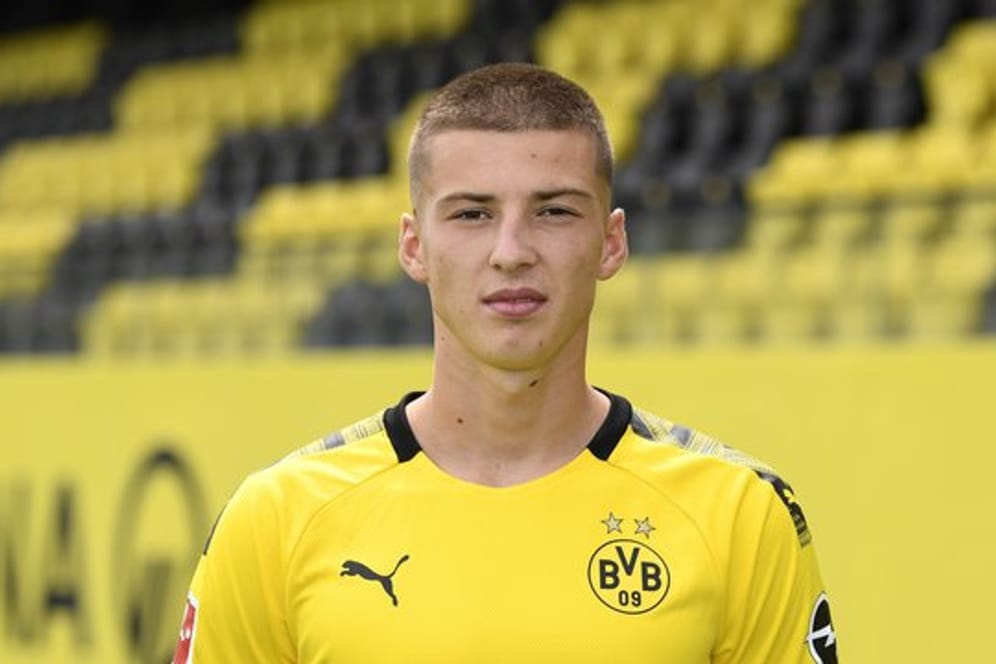 Stark beim Fußball-Darts: Dortmunds Tobias Raschl.